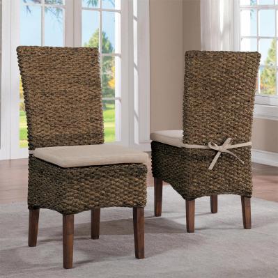 Pair of Woven Seagrass Chairs